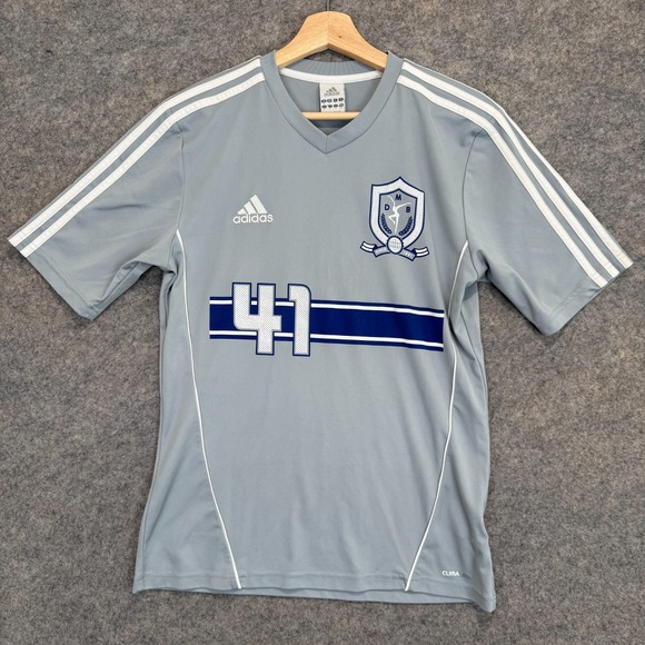 Dave Matthews Band Adidas Soccer Jersey Adult Small 41 Gray Shirt Rare Beauford - Picture 1 of 15